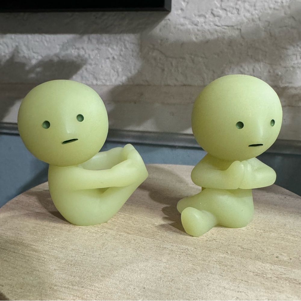 Two Smiski yoga series